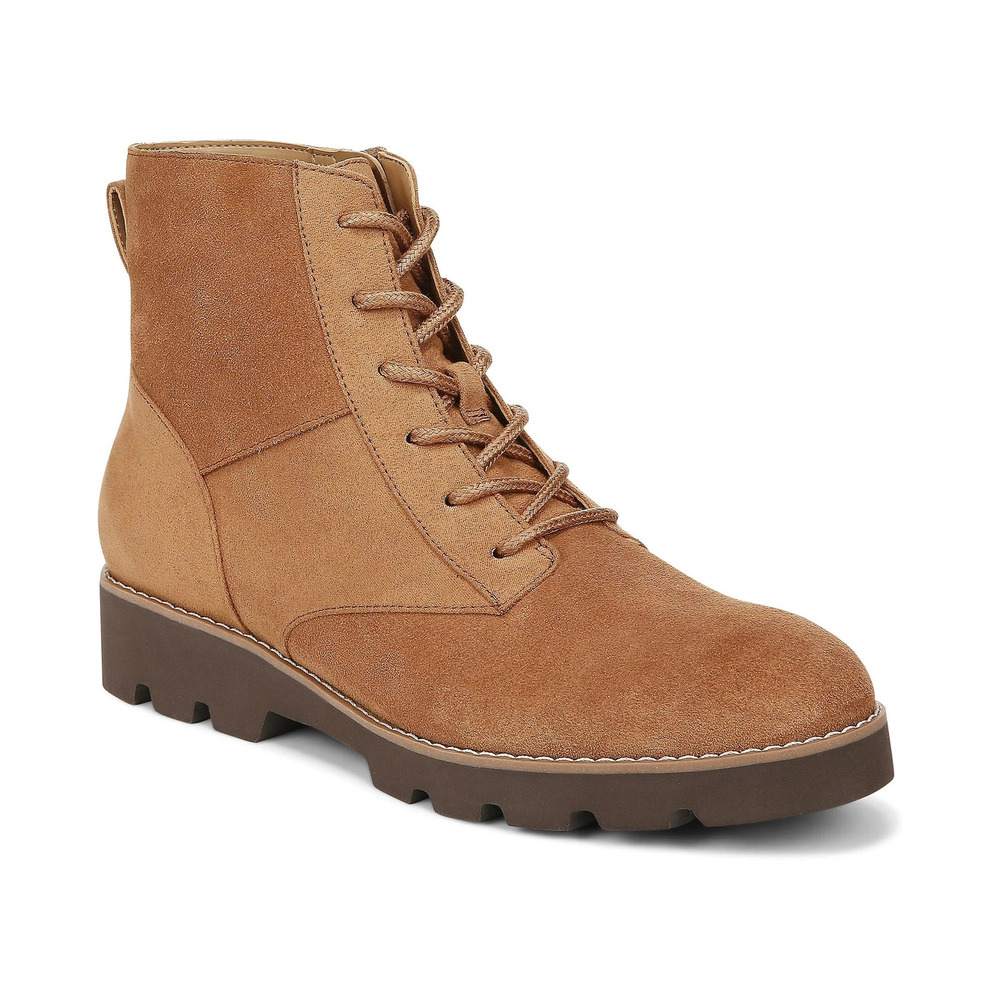 Vionic Women's Larson Water‎ Repellent Suede Lace-Up Ankle Boots Size 6.5